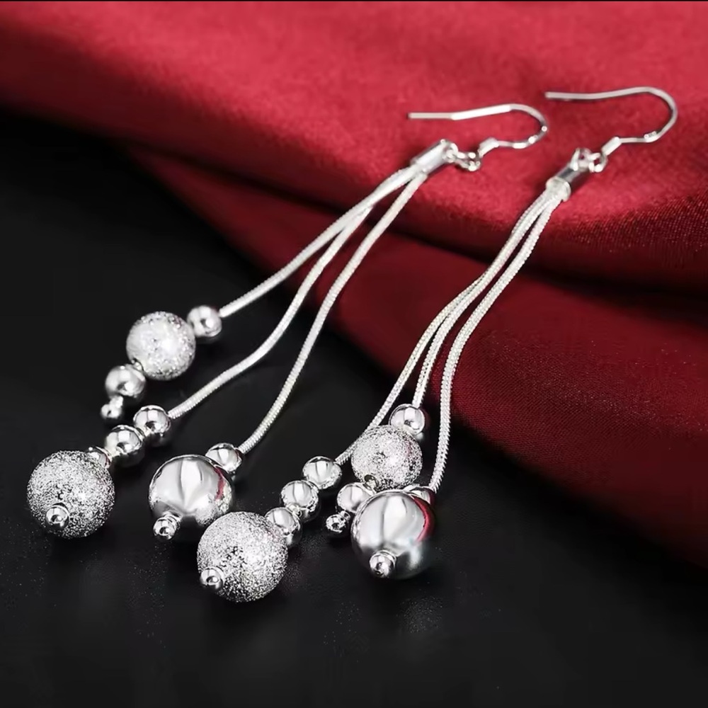 Elegant Silver Dangle Earrings
